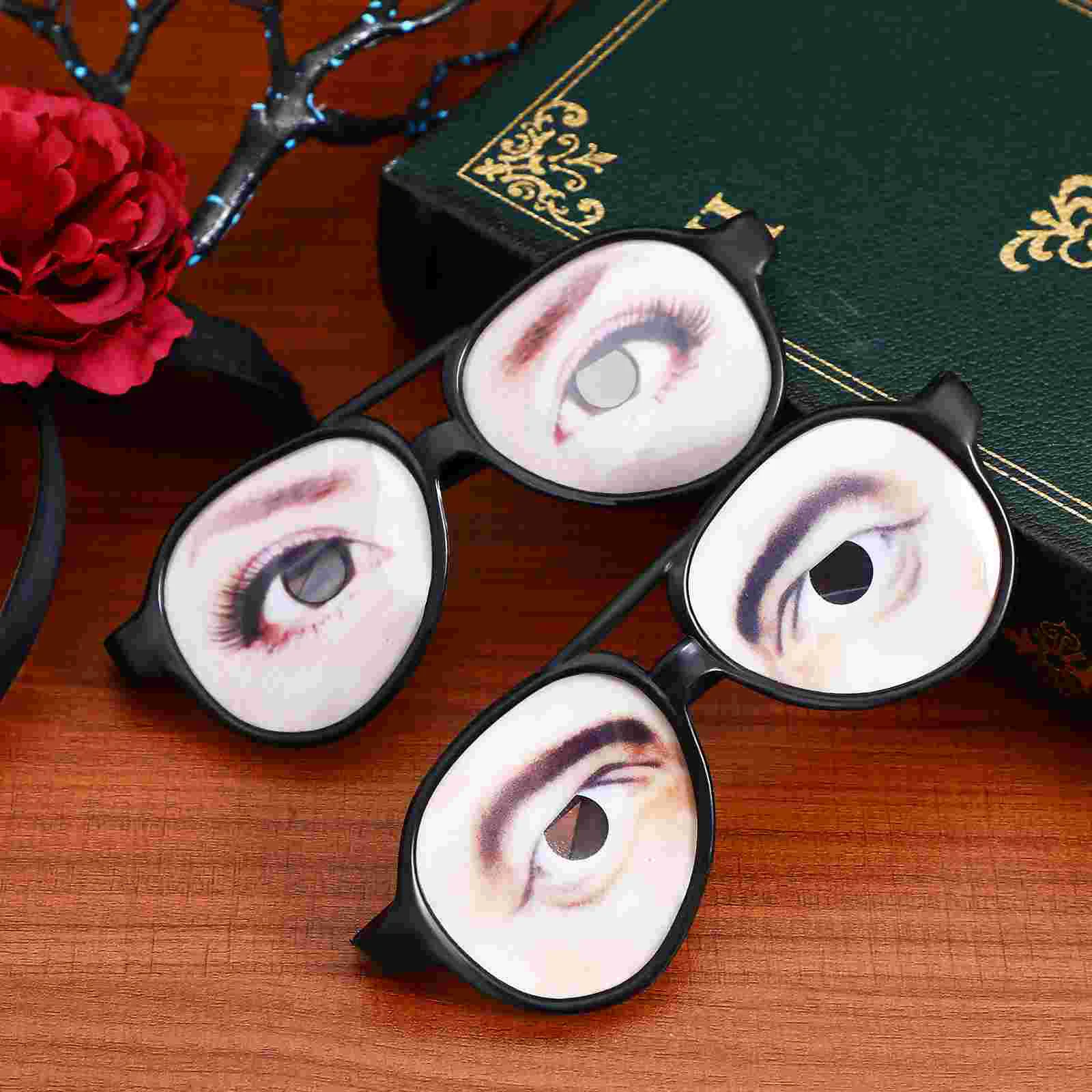 10 Pcs Glasses Funny Men and Women Mens Eyeglasses Silly for Adults Plastic Halloween