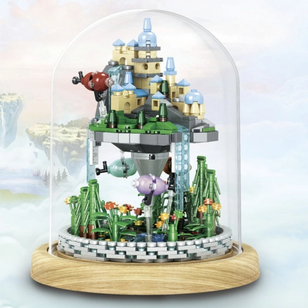 MOC Drifting Cloud Castle Drijvend Kasteel Bouwstenen Set Dream Sky Palace House DIY Speelgoed Voor Kinderen Verjaardag Vakantie Geschenken