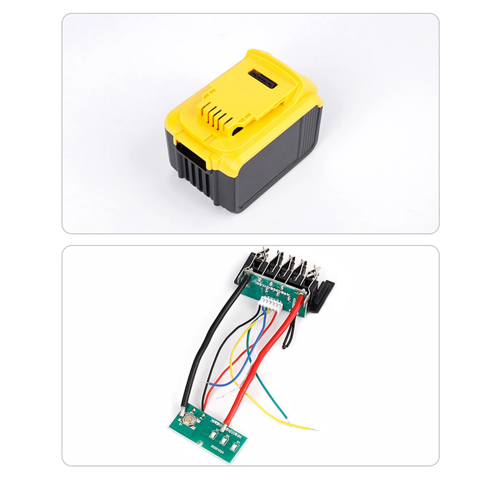 

ABRW-2X Battery Plastic Case+Lithium Battery Protective Board 21V For 15-Cell Battery Tool Battery Case Kit