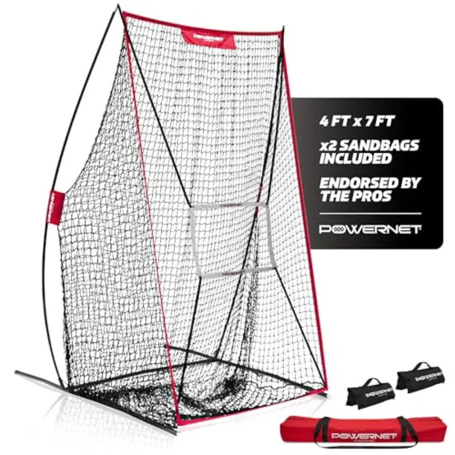 

Sideline Trainer, 7 x 4 FT Football Kicking Net for Punting Kicking Passing or ng, Portable Practice Equipment, Outdoor and Ind