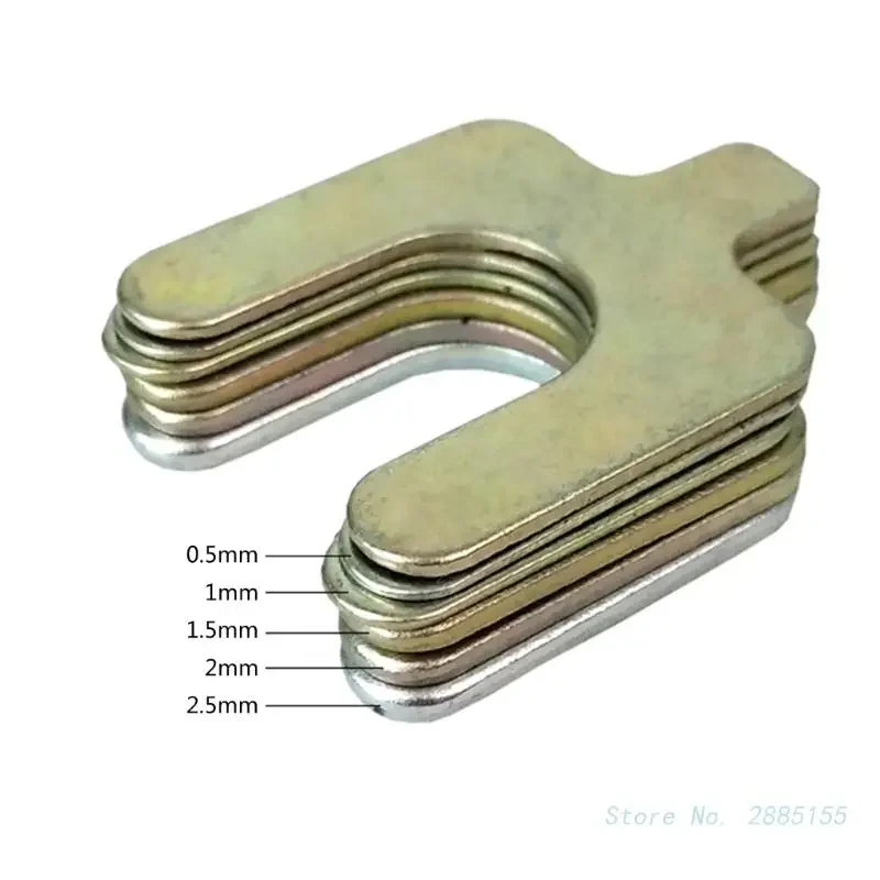 50Pcs Four-wheel Positioning Adjustment Washer U-type Plug Gasket Four Wheel Alignment Insert U-shaped Shims 0.5/1/1.5/2/2.5mm