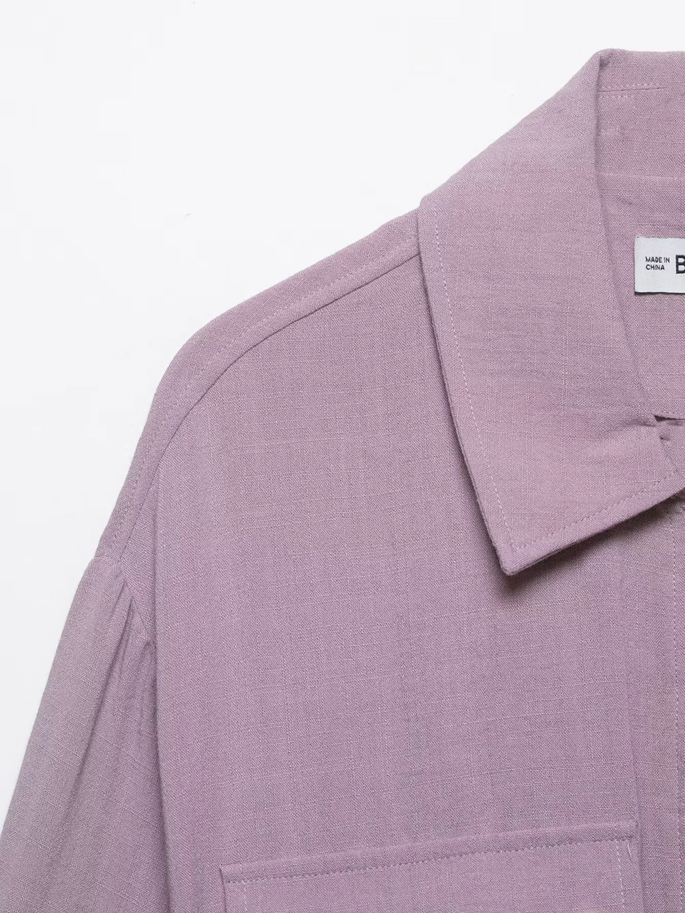 Europäischer und amerikanischer Stil Damenbekleidung Neu 2026 Modische Vielseitige Einfarbige Kurze Jacke mit Revers und Aufrollbaren Ärmeln – Detail 4