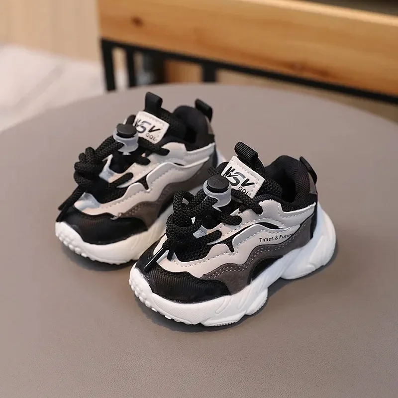 

Children Toddler Shoes Mesh Breathable Sneakers Children Platform Daddy Shoes Baby Girls Soft Soled Casual Shoes Color Blocking