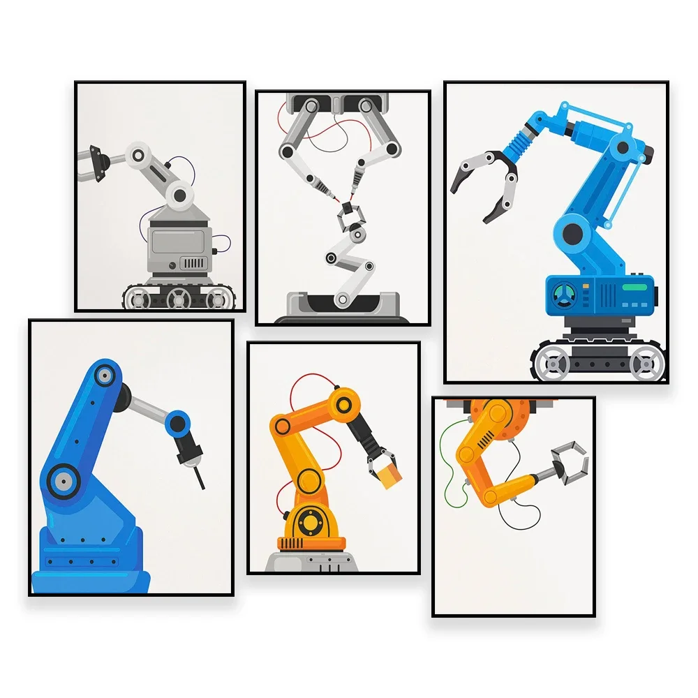 

Mechanics STEM Robots Gallery Wall - engineering, science, high school, robotics, STEM, STEAM, workshop, robot, club