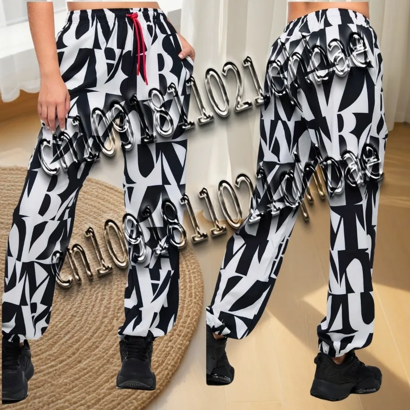 ABCDE Fitness Dancing Running Casual Loose Men's and Women's Quick-drying Trousers 0535