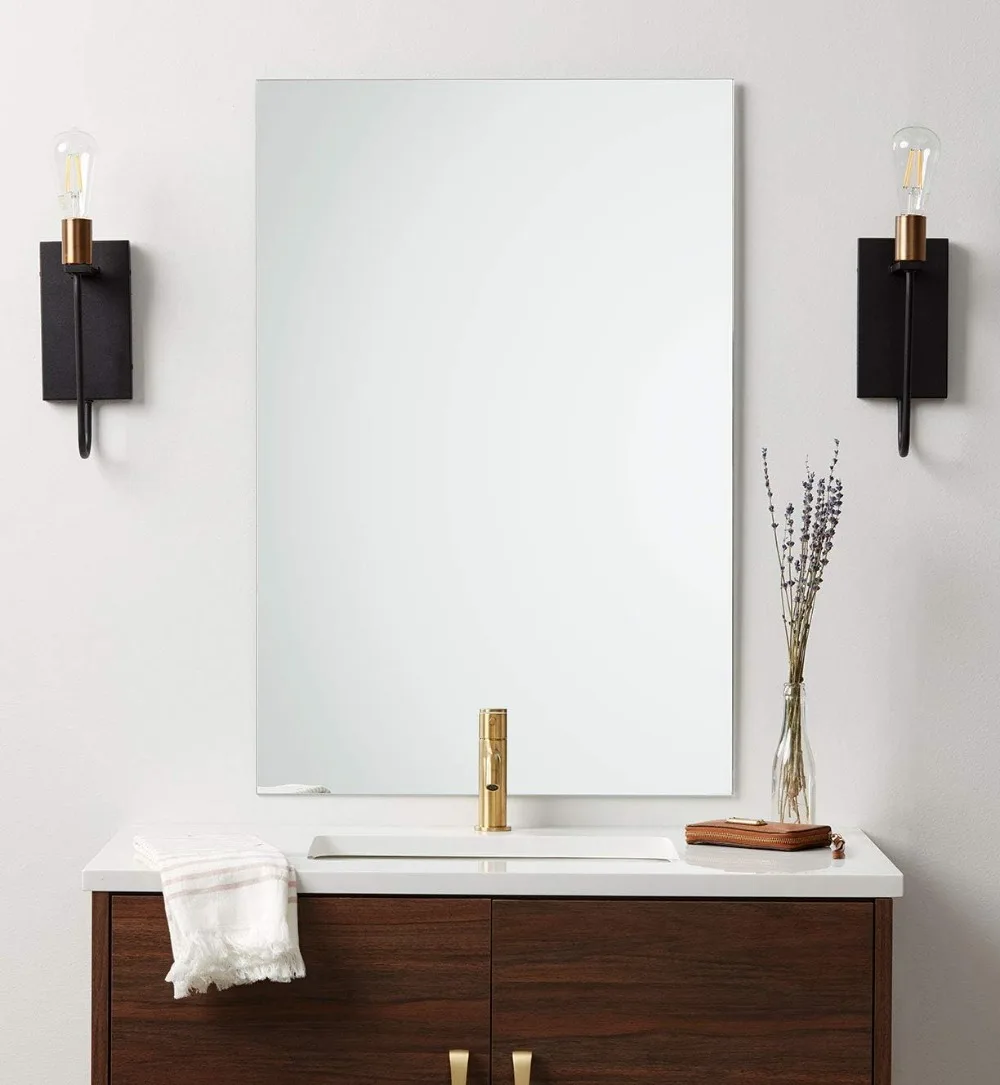 Better Bevel Frameless Rectangle Mirror, 30