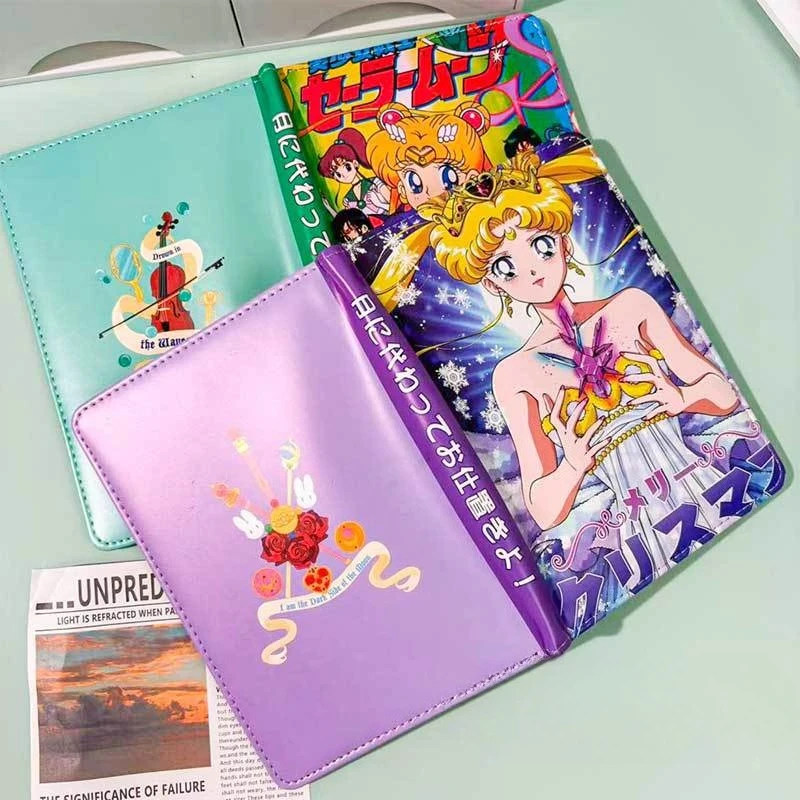 Sailor Moons Notizbuch - Premium PU-Leder-Einband Lebendig Farbige Innenseiten Ästhetisches Handjournal für Studenten & Anime-Fans – Detail 4