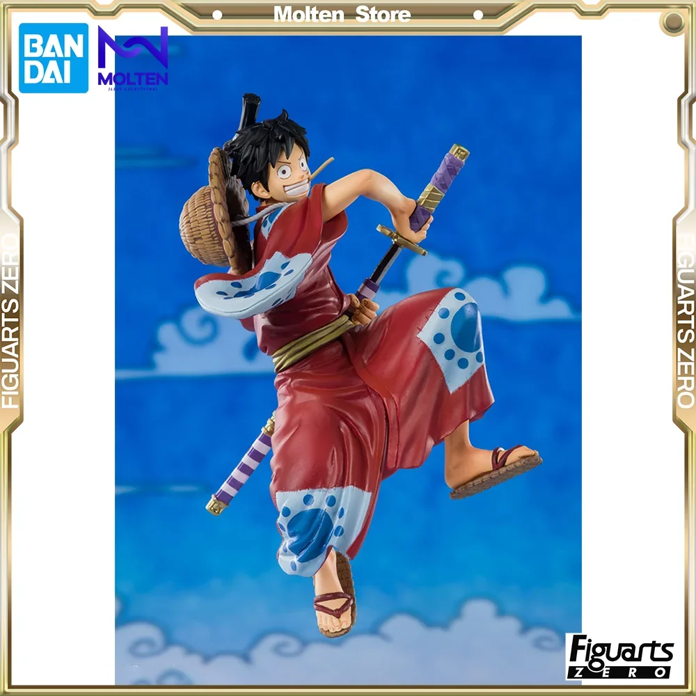 

BANDAI оригинальная сельская обезьянка фигуртс ноль вано но D. Luffy One Piece Аниме экшн-фигурка ПВХ полная модель (Luffytaro)