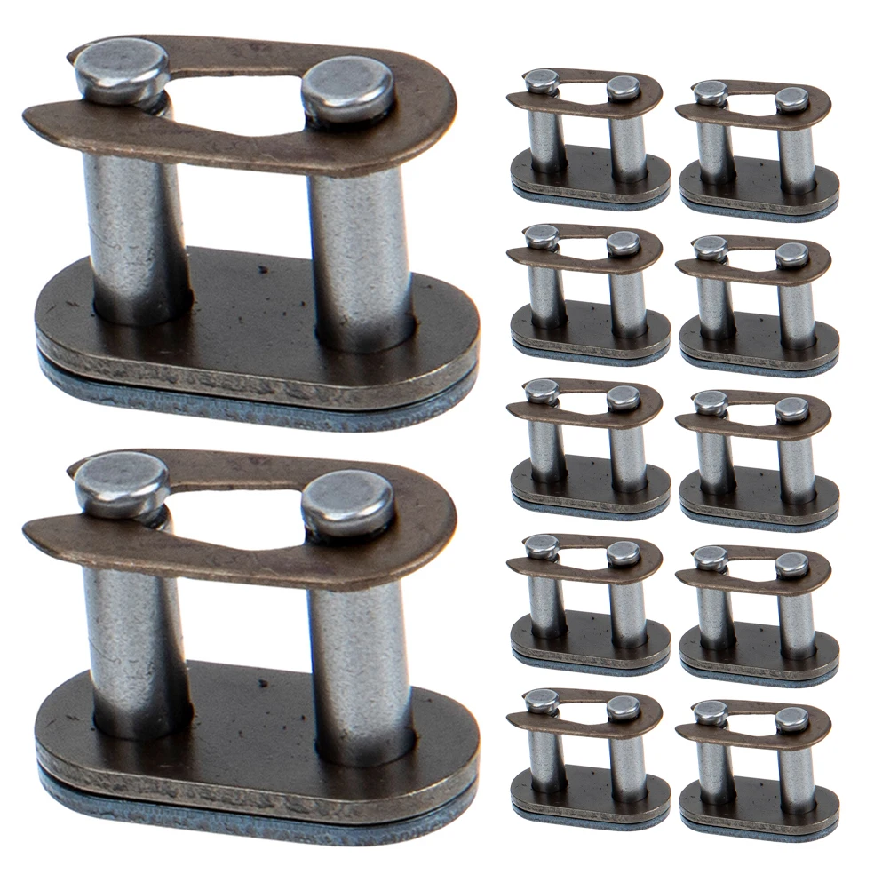 

12pcs Motorcycle Buckle Links ATV Mini Bike Accessories Durable Chain Connectors Off Road Vehicles Roller Chain Link
