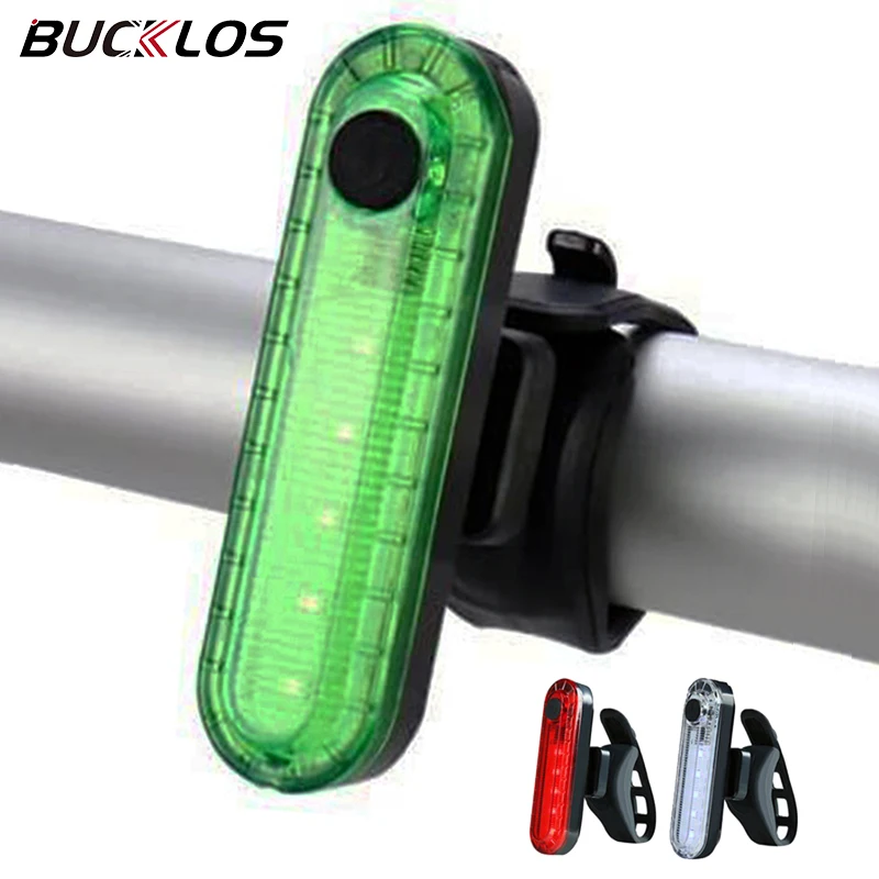 BUCKLOS Bike Lights Front and Rear LED Bicycle Lamp USB Rechargeable Headlight Taillight Cycling Lantern Road Mountain Bike Lamp