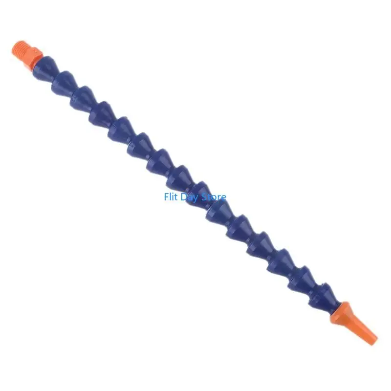 F92C 10 PCS 라운드 노즐 1/4pt 유연한 오일 냉각수 파이프 호스 블루 오렌지