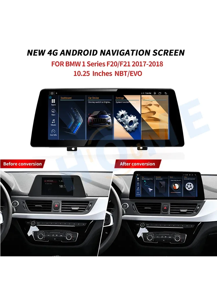 10.25“ Android 13 8+128G Car Radio Carplay For BMW 1 Series F20 EVO 2018 -2020 4G WIFI SIM Multimedia Auto GPS Navi Touch Screen