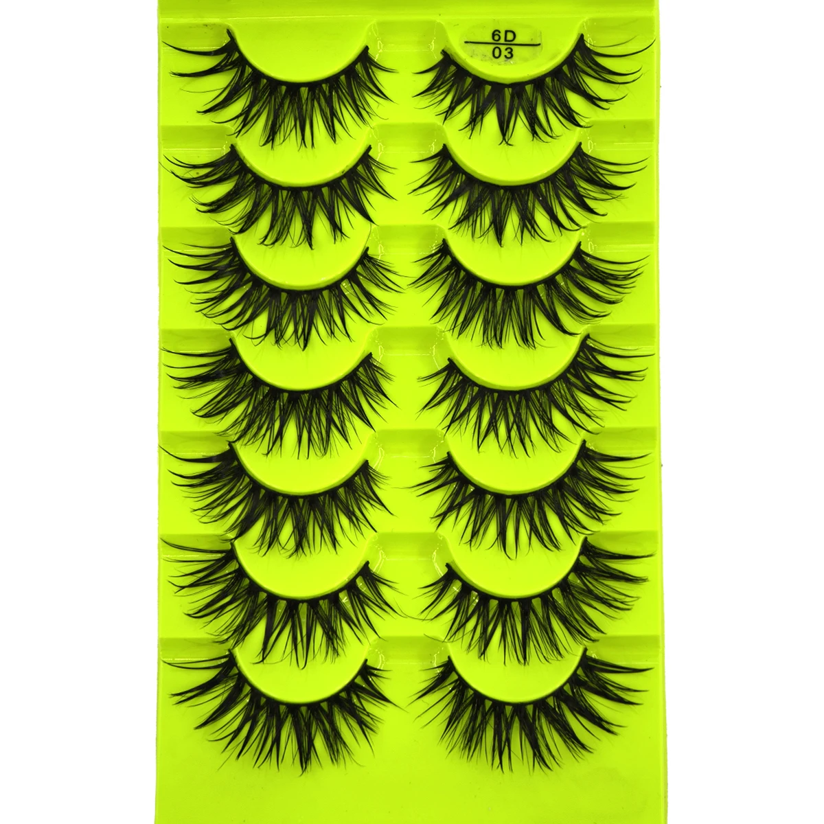 HBZGTLADFalsche Wimpern Cosplay Spiky Lashes Nerz Dramatische Manga Anime Wimpern Dicke Gefälschte Wimpern Extensions Puppe Streifen Wimpern – Detail 9