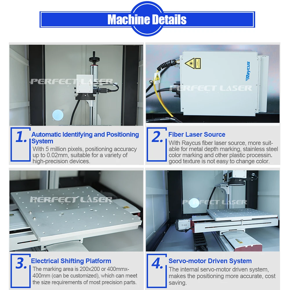 Ccd Vision Auto Focus Positioning System 20W Uv Laser Marking Machine Is Suitable For The Assembly Line Of Plastic Products