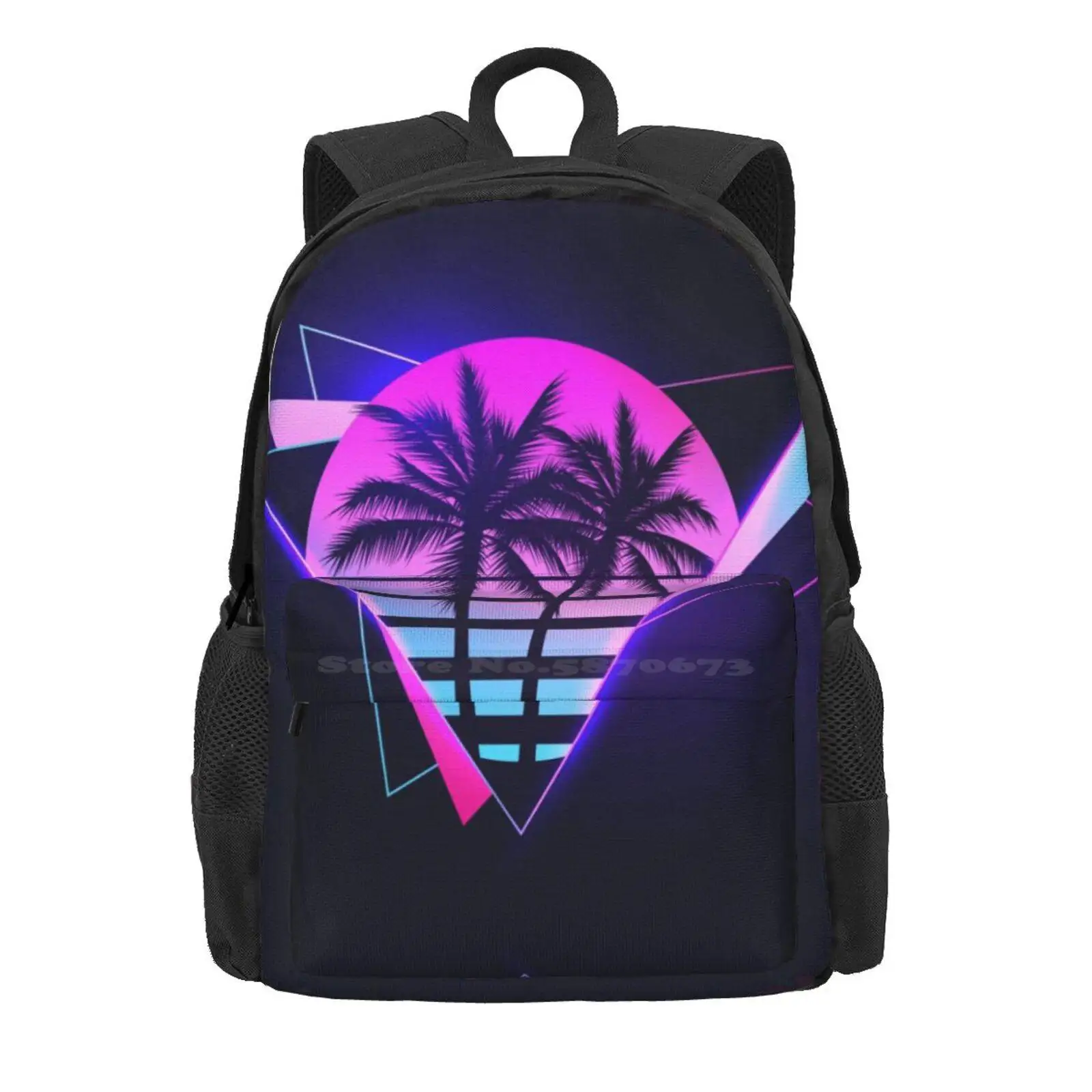 Mochila Escolar Retro Synthwave, círculo escuro carpinteiro Brut Perturbator, Vingador Tóxico Furi, Sacos de Moda Retro, Retvoltaica, 2 Venda Quente