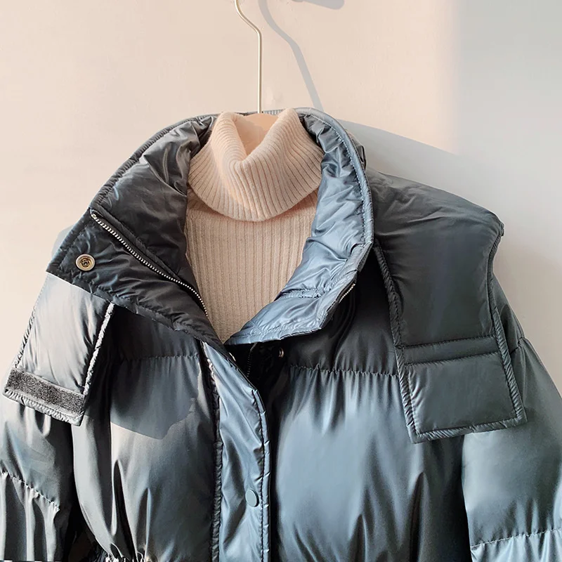 ZURICHOUSE-Chaqueta acolchada con capucha para mujer, abrigo de nieve grueso y cálido de gran tamaño, Parkas femeninas, ropa de invierno, 2024