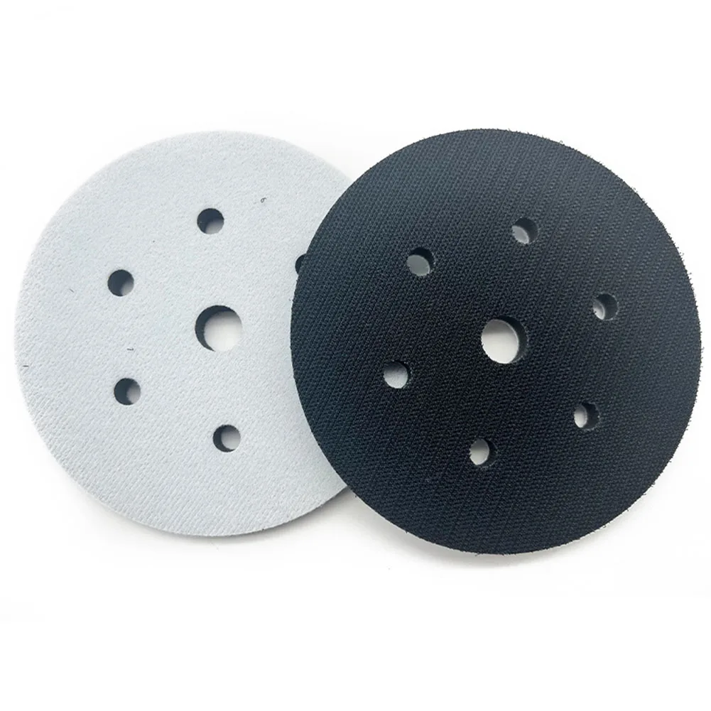 Sponge Interface Pad 6 Inch with 7 Hole Configuration for Use with Orbital Sanders and Standard Sanding Disc Mounts