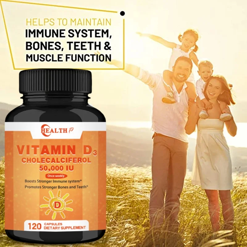 Vitamin D3 5000 Iu - Vitamin D Supplement Promotes Bone Formation, Cardiovascular Health, And Immune Support -120 Pills