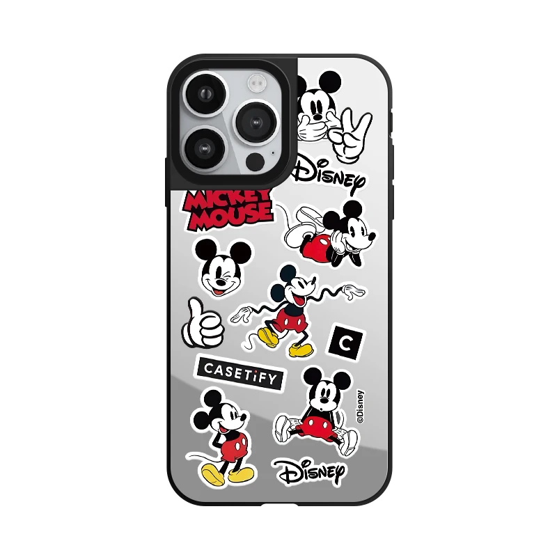 Disney Mickey Mouse  Mirror Phone Case With MagSafe For iPhone 16 15 14 13 12 11 Pro Max Plus Ctue Anti-drop Back Cover