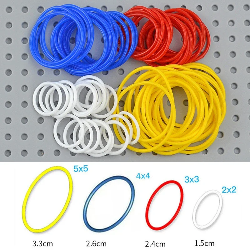 MOC high-tech Rubber Band 2x2 3x3 4x4 5x5 EV3 building Blocks 10pcs/lot Compatible 85543 85544 Bricks Parts toys Leduo