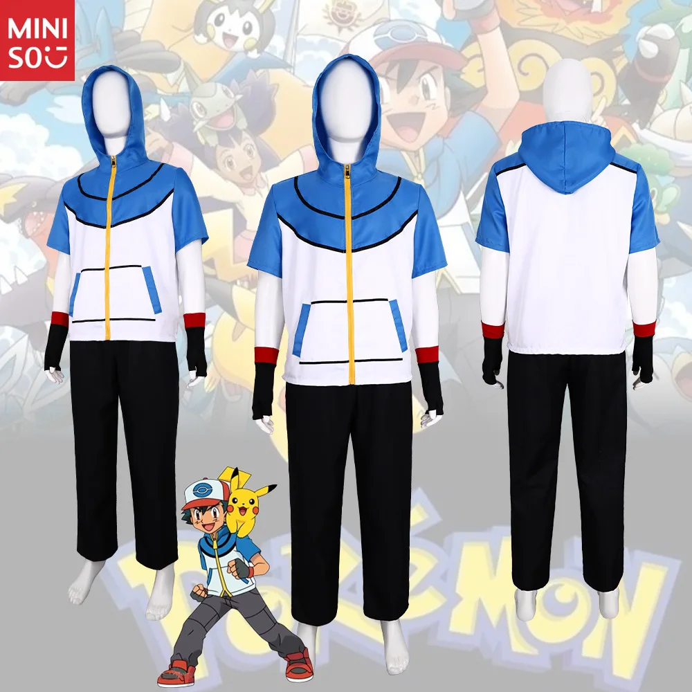 miniso-pokemon-ash-ketchum-cosplay-costume-with-poke-ball-halloween-stage-performance-outfit