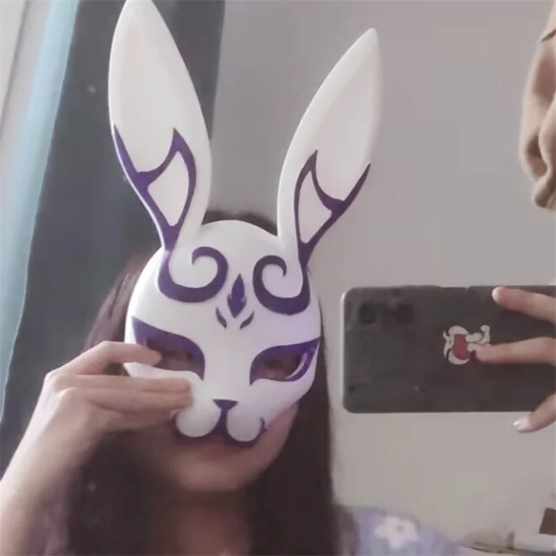 

LOL Spirit Blossom Evelynn Косплей Маска Головные уборы Аксессуары для талии Маска с 3D-печатью