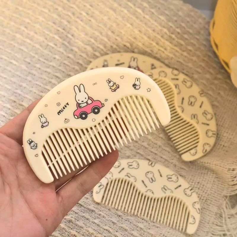 Cartoon Kawaii Portable Crescent Comb Daily Nursing Dense Teeth Gifts Small and Convenient High Quality Simple Advanced Miffy