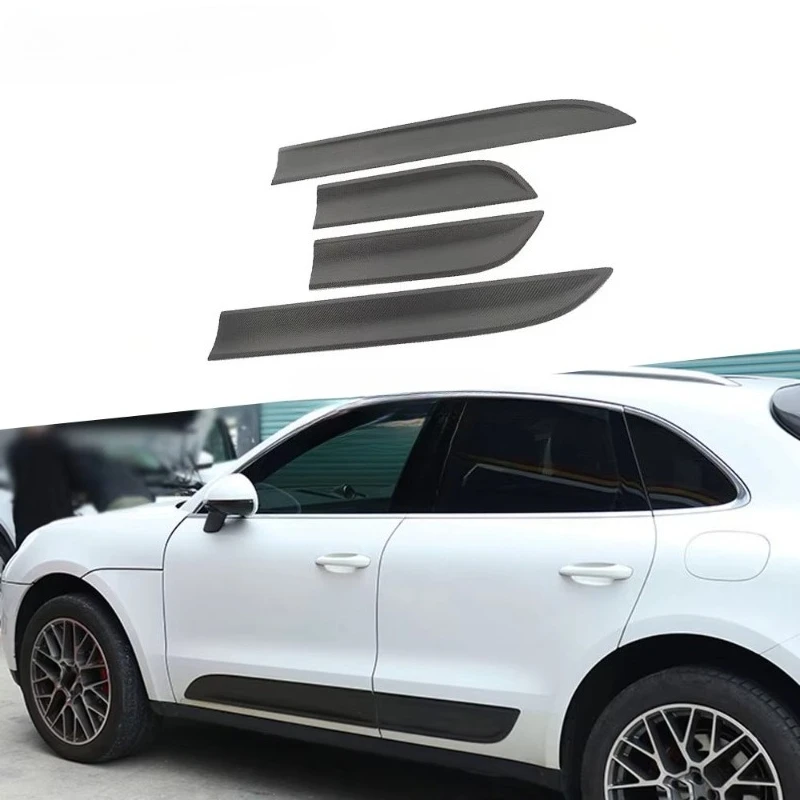 

For Macan Car Trunk Stickers Side Door Molding Garnish Door Panel Trim Side Skirts Plate Decoration for Macan 2014-2016