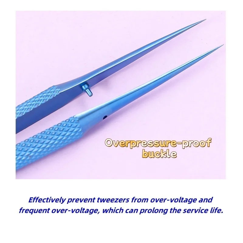 1pcs Fingerprint Flying Wire Tweezers Titanium Alloy 0.15mm Fine Tip Durable&High Efficient Phone Repair Curved Or Straight Tips