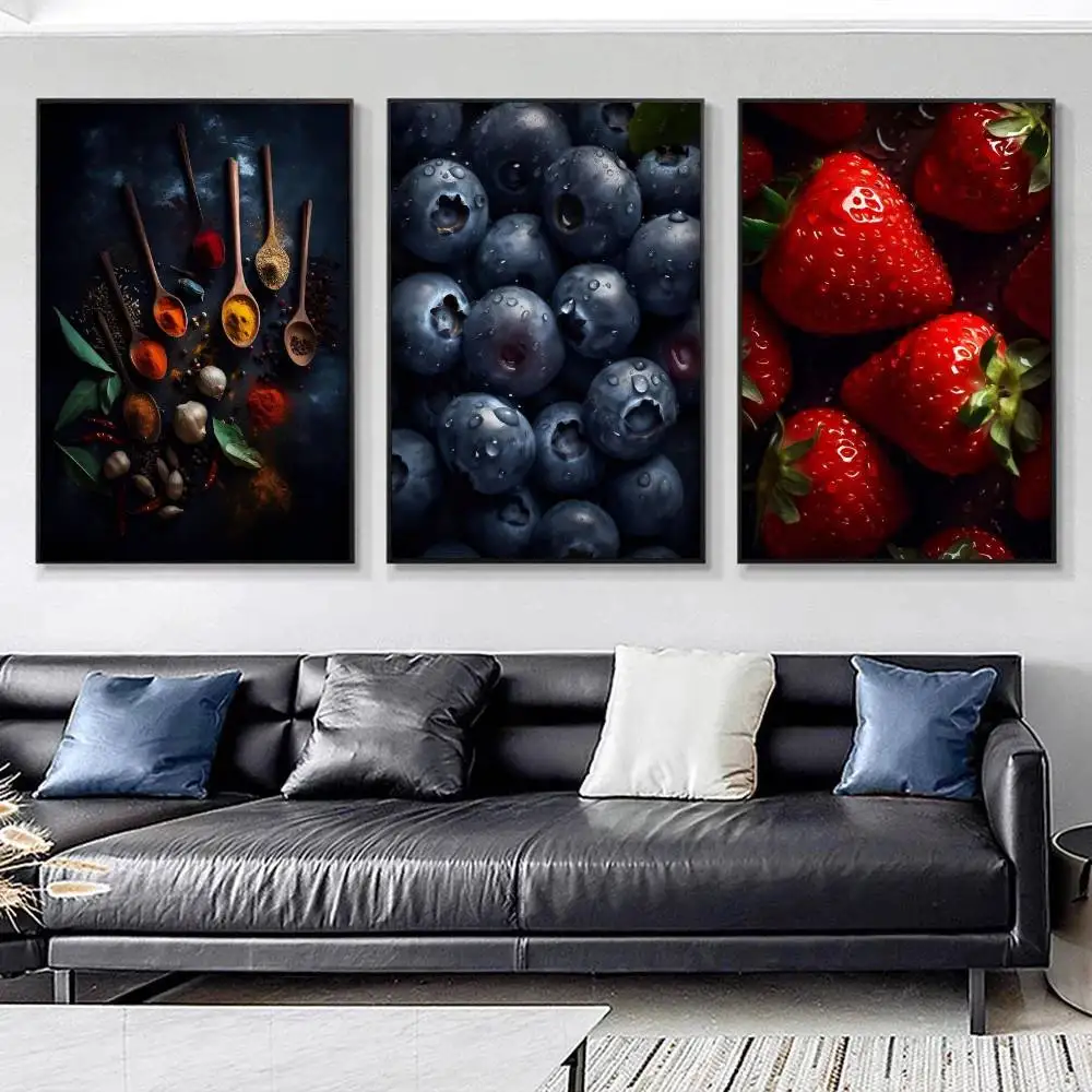 لذيذ الغذاء الغذاء الاباحية الفواكه ملصق جدار الفن الطباعة مقاوم للماء غرفة المعيشة المنزلي غرفة نوم بار ديكور جمالي