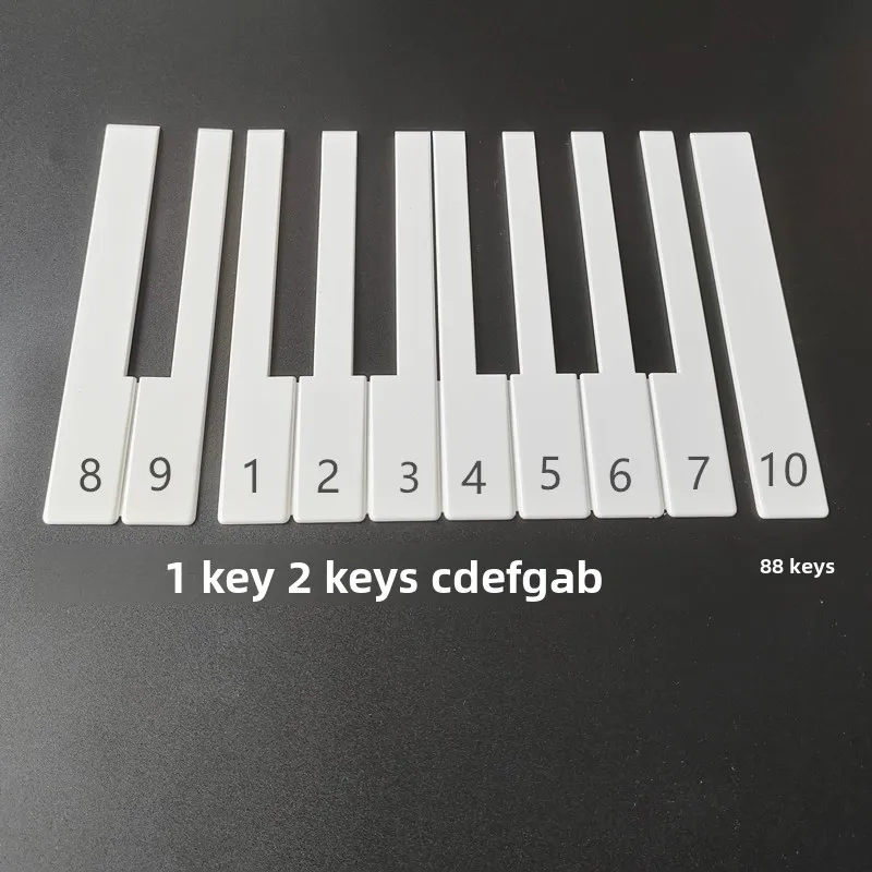 

Piano Accessories Piano White Key Leather White Jianpi (White Dried Tangerine Peel) No Side Panels White Key Skin Overlay