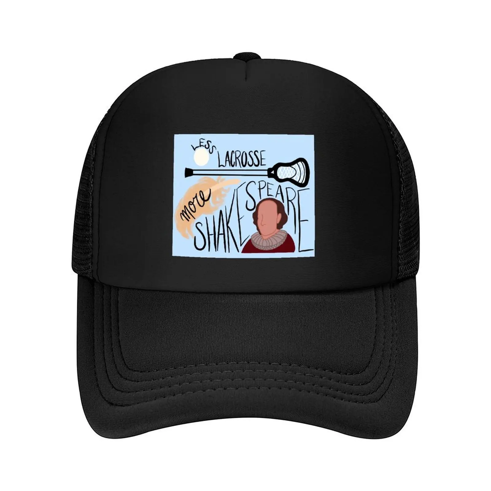 

Less Lacrosse More Shakespeare Baseball Cap party Hat Sun Hat For Children Unique hats black Mens Tennis Women's