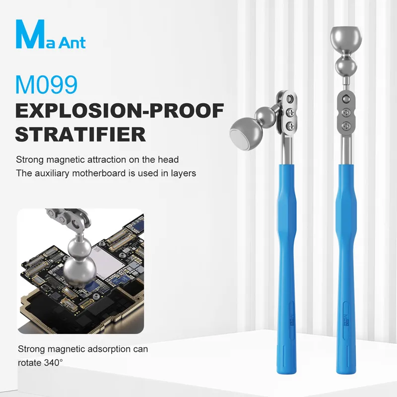 MaAnt M099 340° Rotatable Explosion-Proof Stratifier with Strong Magnetic  Head for Motherboard Layering Repair Anti-Slip Handle