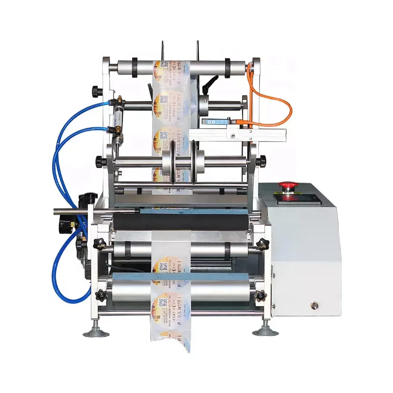 

Wine Bottle Double Two Sided Automatic Adhesive Labeling Machine