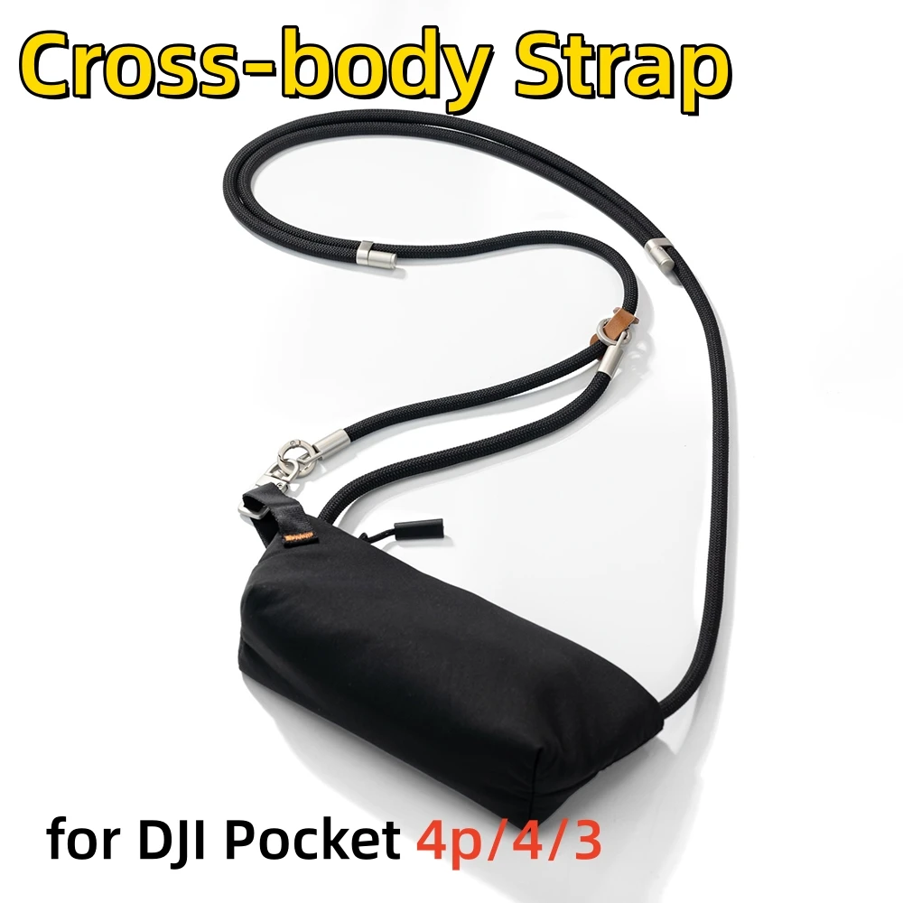 Dual‑Use Neck Lanyard Crossbody Strap for DJI Pocket 4 Pro 4P 4 3 Anti‑Lost Cross‑Body Sling Camera Replacement Accessory