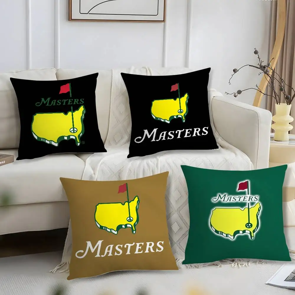Masters Golf Printing Pillow Case Short Plush Print Cushion Cover Square Throw Pillow Covers Sofa Home Decor