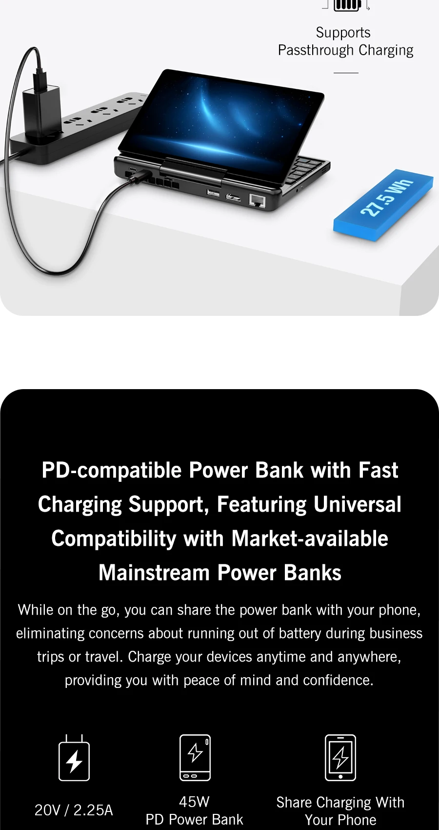 2025 New GPD Micro PC 2 7Inches Mini Industry Laptop Intel® Core™ I3-N250 16GB-512GB Windows 11 Portable Computer Notebook