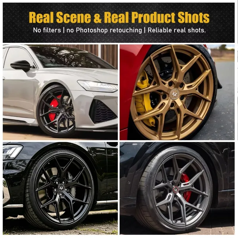 Gloss Black CNC Machined Custom Forged 19 20 22 Inch 5x112 Pocketed Rims For BMW G30 For Ferrari For Aston Martin For Lexus