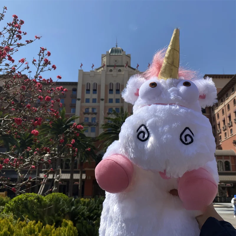 In Stock Genuine Universal Studios Souvenir Despicable Me Agnes Unicorn Gru Plush Doll Plush Backpack Cute Pink Unicorn Gru Toy