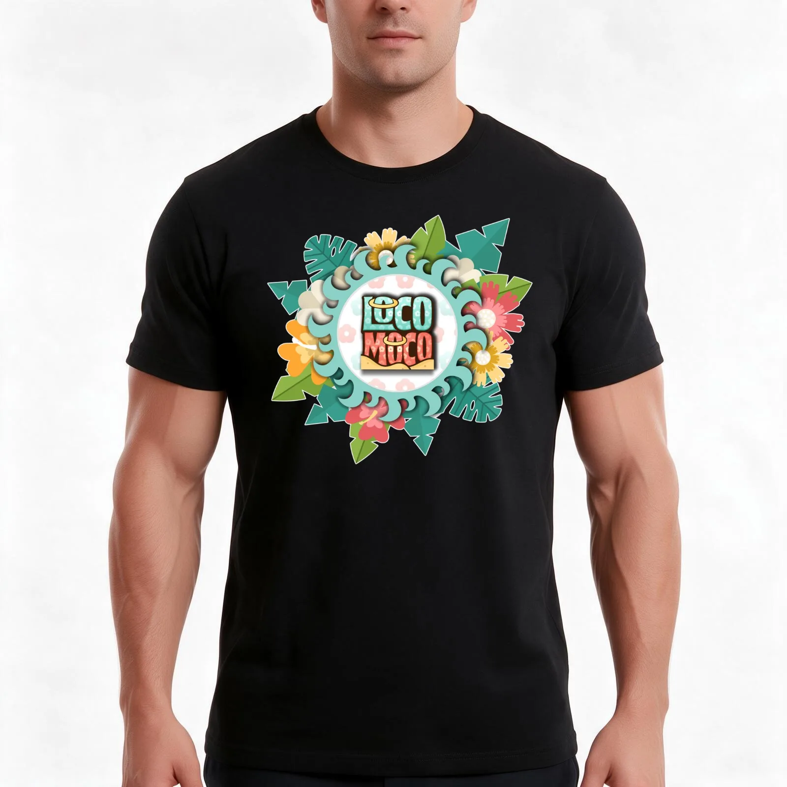 For Loco, Memorial Design for Locomoco T-Shirt, Summer Casual Cotton Tee, Oversized Streetwear Tops, Vintage Graphic Print