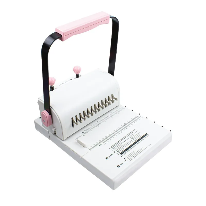 Double Coil with A Cutting Knife Punching Machine Multifunctional Binding Machine Document Bidding Document