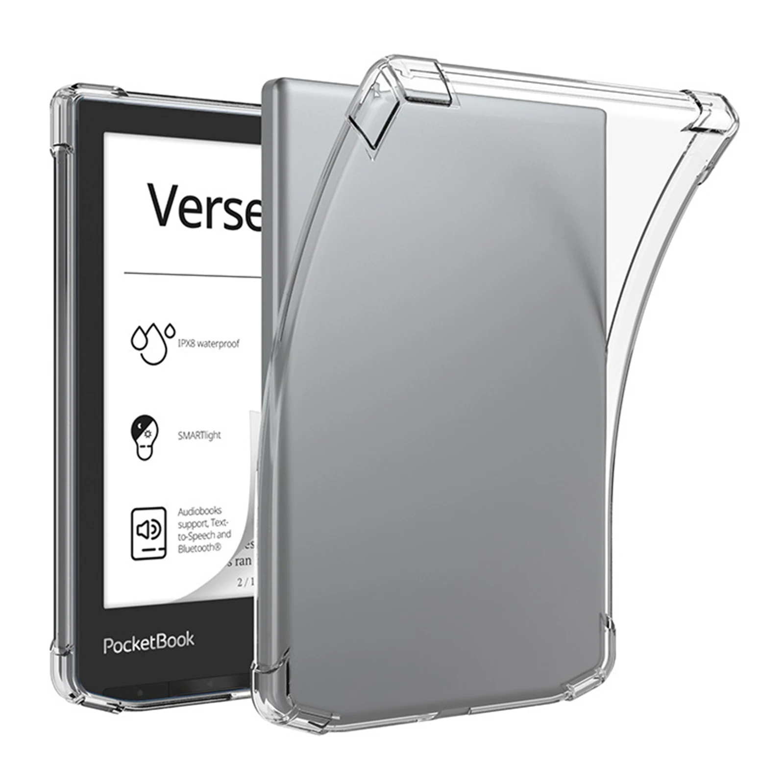 For PocketBook Era (2022) / PocketBook Era Color / Pocketbook Era Lite Case Four Corner Shockproof Clear Tablet TPU Cover - Tran