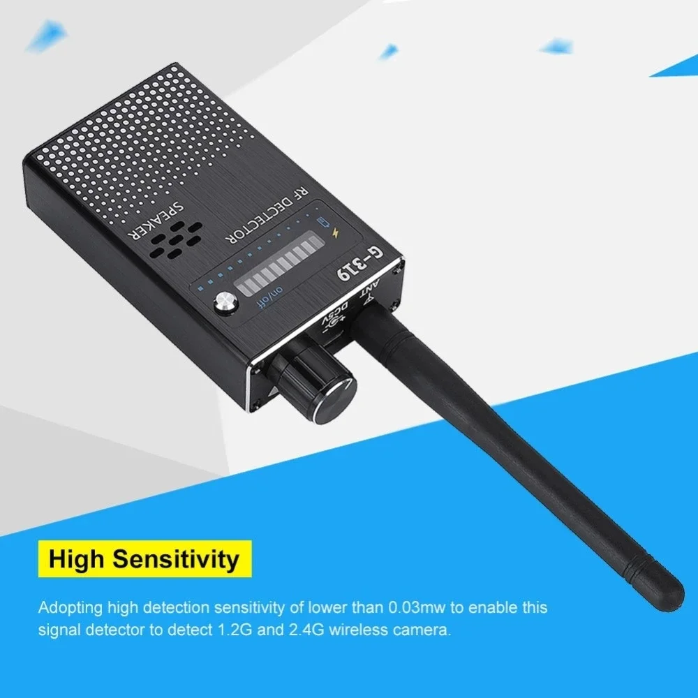 Anti-Spy Wireless RF Signal Detectors Bug GPS Tracker GSM Listening Finder Frequency Anti Wiretapping Anti Candid Camera Scanner