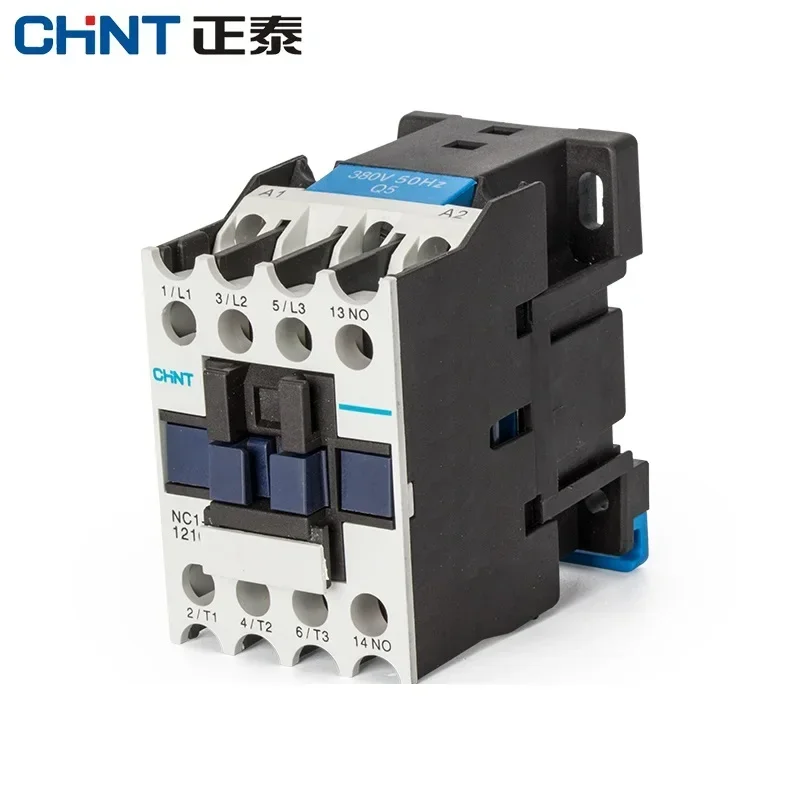 CHINT AC Contactor Electrical CJX2 LC1 0910 1810 NC1-1210 AC220V Communication 9A 12A 18A 25A 220V 380V Contator Din Rail Mount