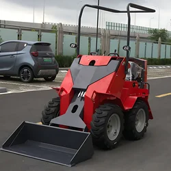 Factory Price Hydraulic Cheap Wheel Loader miniskid Mini EPA Engine Skid Steer Loader Attachment Mini Skid loader Diesel Loader