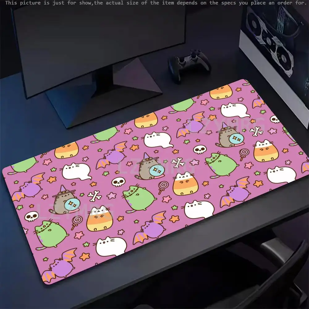 

Colorful Cat Cartoon Mouse Pad Large Rubber Anti-slip PC Desk Accessories Mousepad for Office and Gamer Keyboard Mats Decor Mat