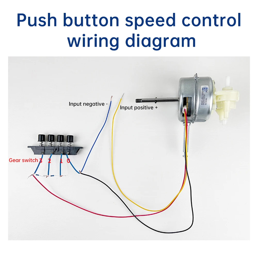 DC9-28V Bürstenloser Motor 28W 1450 U/min Schwenkkopf-Lüftermotor Geräuscharm Doppellager Tischventilator Wandmontierter Lüftermotor – Detail 13