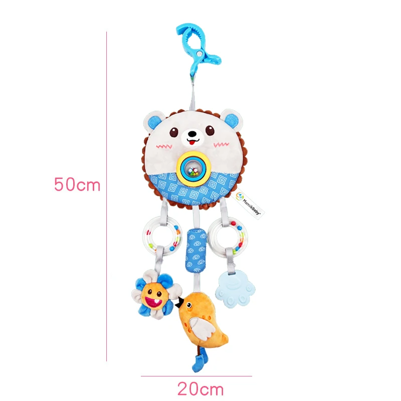 Hanging Rattles Toys Car Seat Toys for Babies 0-6 Months Newborn Crib Toys Sensory Soft Stuff Baby Stroller Toys for 0 12 Months