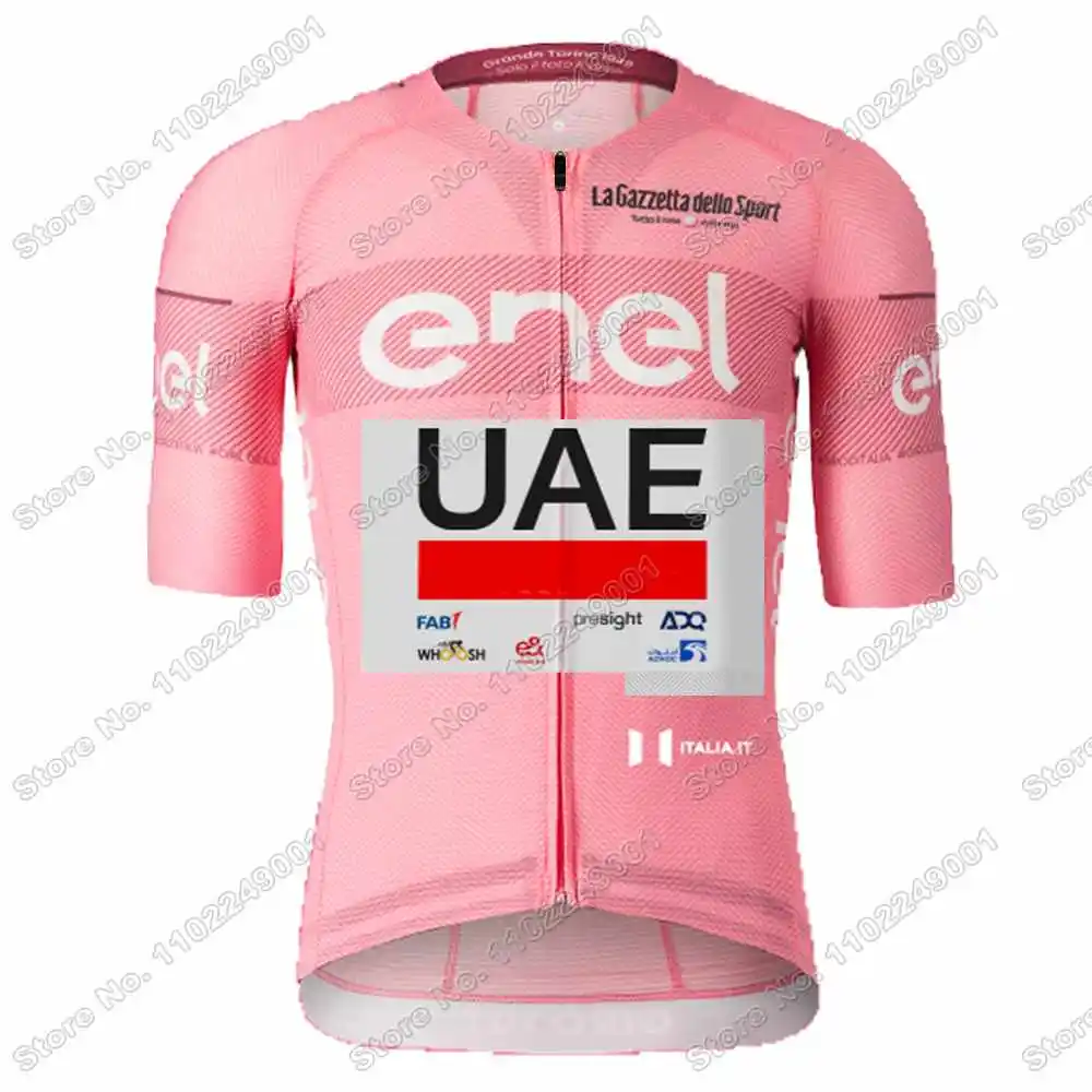 مجموعة قميص وردية لركوب الدراجات من فريق الإمارات العربية المتحدة ، ملابس ركوب الدراجات Tadej Pogacar ، أدخنة الذراع ، أدخنة الساق ، قفازات ركوب الدراجات ،
