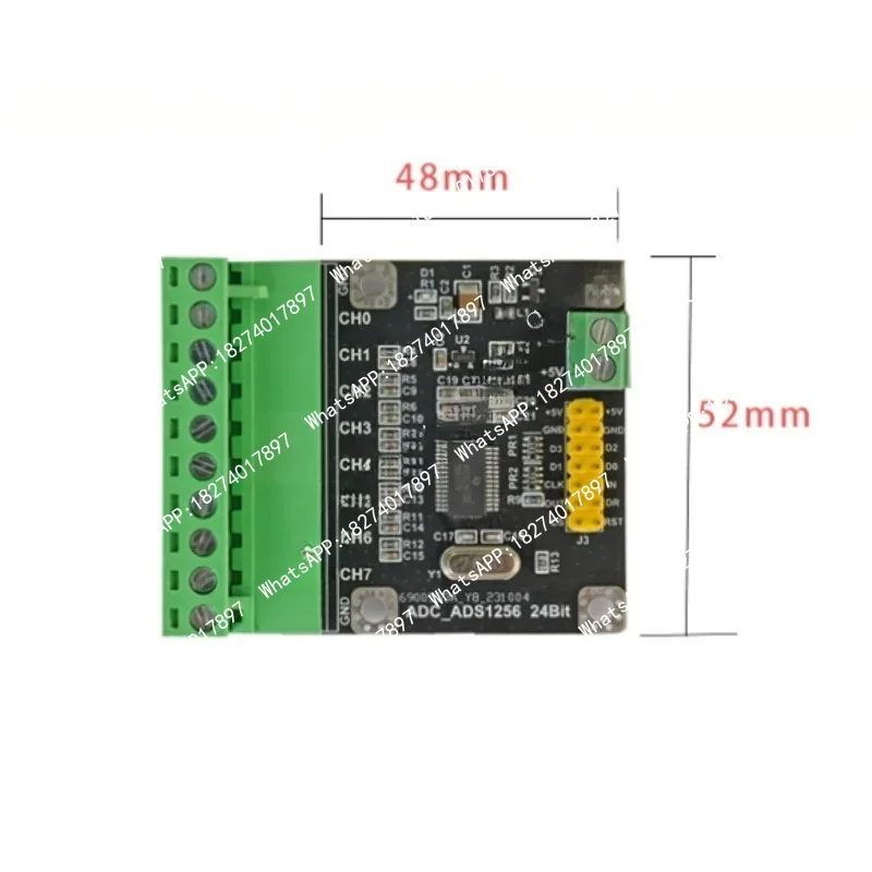 ADS1256 8-channel 24-bit high-precision ADC data acquisition module analog-to-digital converter Acquisition card